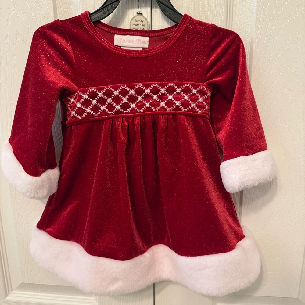 Bonnie Baby Holiday Dress 12m